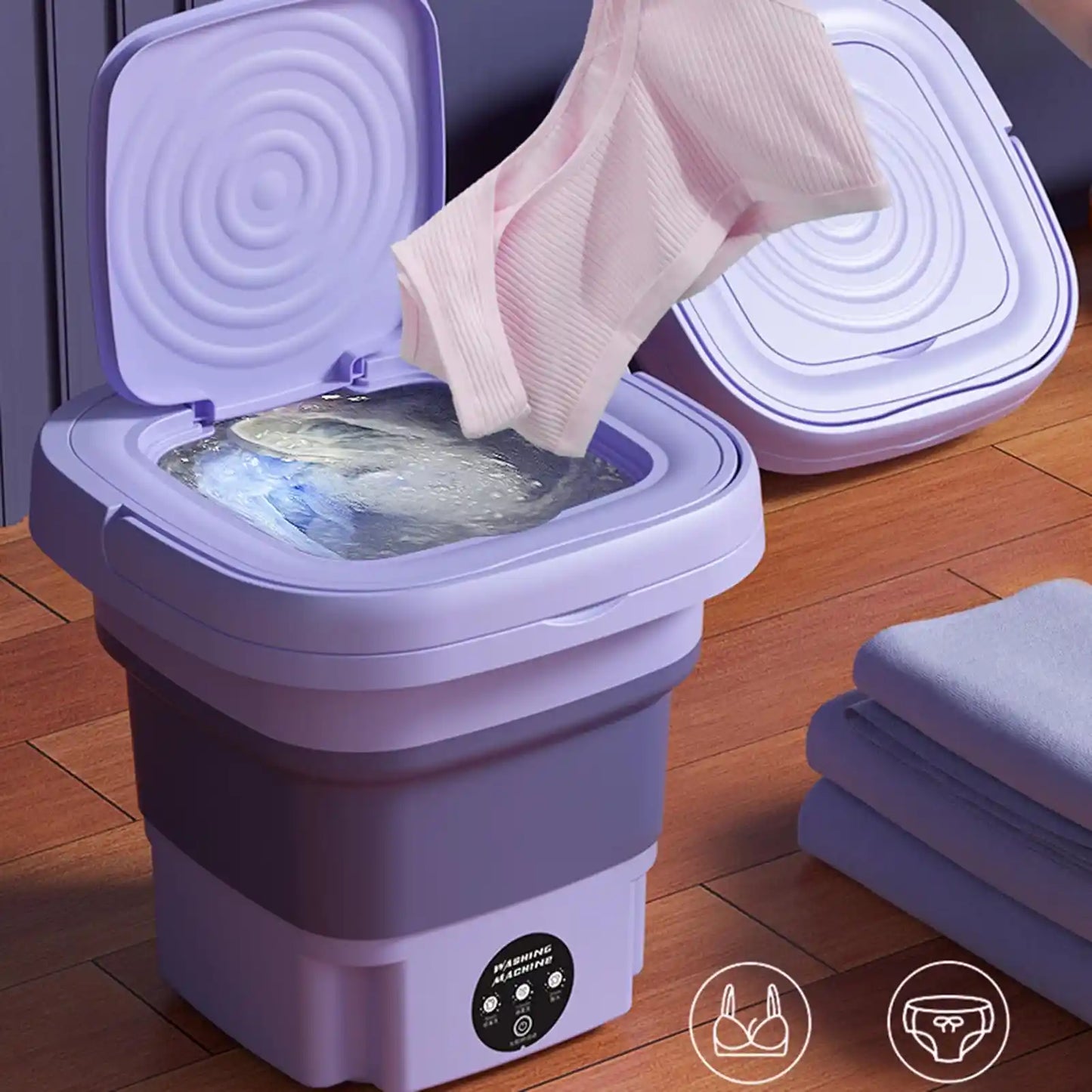 LAVADORA PLEGABLE DE 5 LITROS – DILE NO A LAVAR A MANO