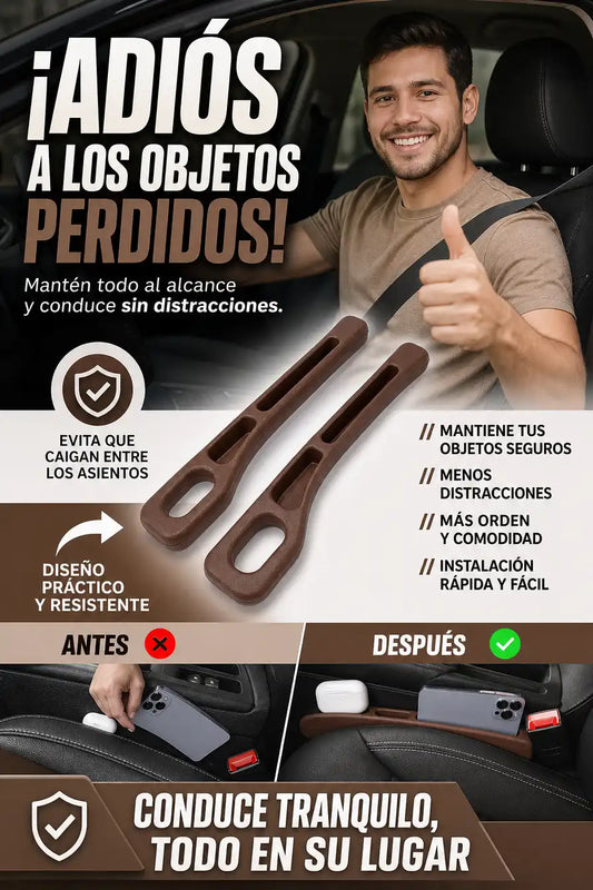 PAR DE RELLENOS ANTICAÍDAS PARA ASIENTO DE COCHE™ | EVITA LA CAÍDA DE OBJETOS