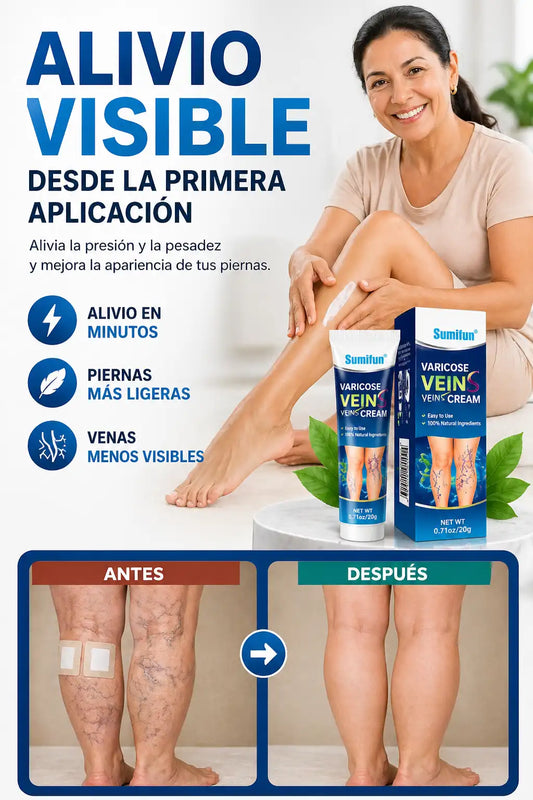 NUEVA CREMA ANTI VÁRICES ALIVIO DE DOLOR Y PESADEZ EN 7 DÍAS™