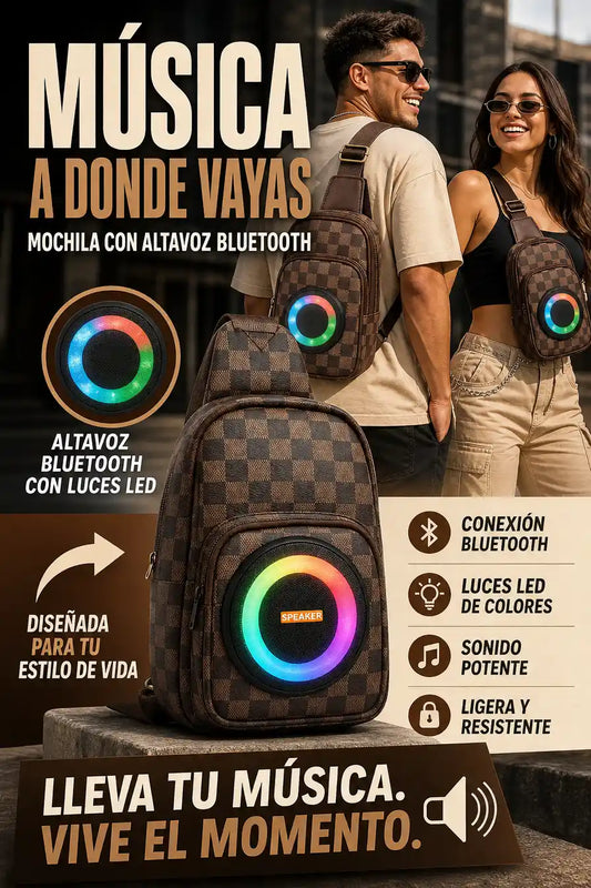 MOCHILA URBANA CON ALTAVOZ BLUETOOTH™ | ESTILO, ORDEN Y MÚSICA DONDE VAYAS