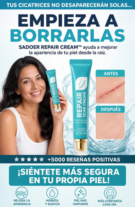 CREMA REPARADORA DE CICATRICES - TRATA CICATRICES ANTIGUAS Y RECIENTES, QUEMADURAS Y MÁS