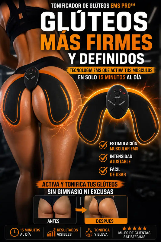 TONIFICADOR DE GLÚTEOS EMS PRO™ | GLÚTEOS MÁS FIRMES Y DEFINIDOS