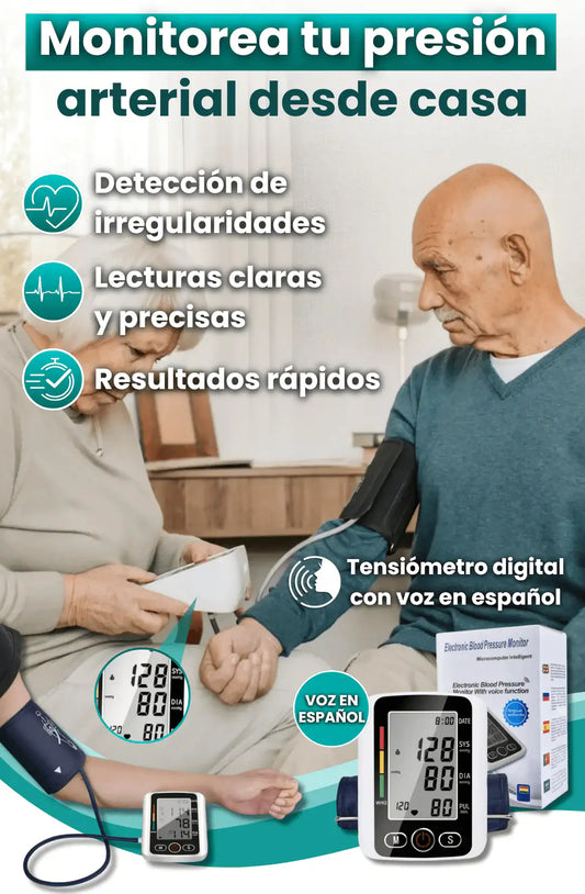 TENSIOMETRO DIGITAL INTELIGENTE CON VOZ EN ESPAÑOL