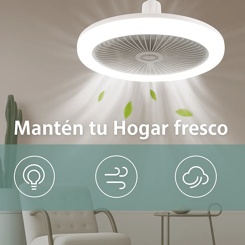 LÁMPARA VENTILADOR DE TECHO – ILUMINA Y REFRESCA CADA RINCÓN