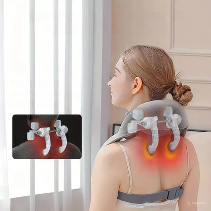 MASAJEADOR DE CUELLO Y HOMBROS ANTIDOLOR – ¡ADIÓS TENSIÓN AL INSTANTE!