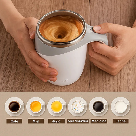 TAZA MEZCLADORA AUTOMÁTICA – MEZCLA TODO SIN MOVER UN DEDO