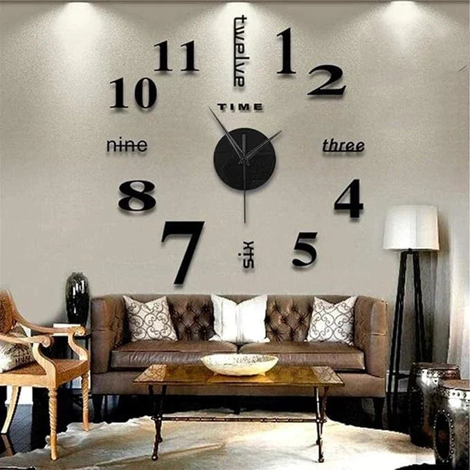 RELOJ DE PARED 3D ADHESIVO – TRANSFORMA TU PARED EN SEGUNDOS