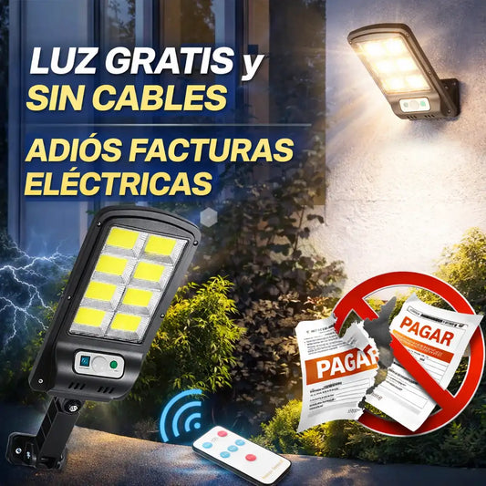 LÁMPARA SOLAR ANTI-FACTURAS™ LUZ POTENTE SIN CABLES NI CONSUMO