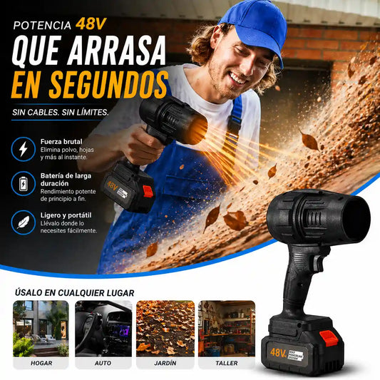 TURBO SOPLADOR 48V – POTENCIA BRUTAL SIN CABLES